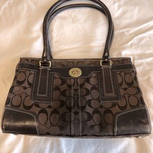 Used Coach bag brown